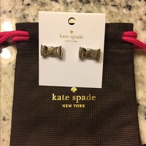 Kate Spade Silver Bow Stud Earrings